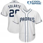 Camiseta Beisbol Hombre San Diego Padres Yangervis Solarte Blanco Cool Base