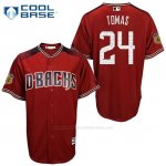 Camiseta Beisbol Hombre Arizona Diamondbacks 24 Yasmany Tomas 2017 Entrenamiento de Primavera Cool Base