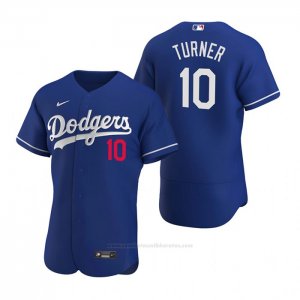 Camiseta Beisbol Hombre Los Angeles Dodgers Justin Turner Autentico 2020 Alterno Azul