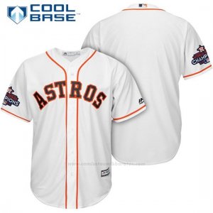 Camiseta Beisbol Hombre Houston Astros 2017 World Series Campeones Blanco Cool Base