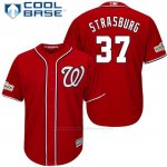 Camiseta Beisbol Hombre Washington Nationals 2017 Postemporada Stephen Strasburg Scarlet Cool Base