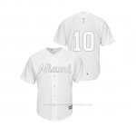 Camiseta Beisbol Hombre Miami Marlins Jt Riddle 2019 Players Weekend Replica Blanco