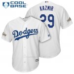 Camiseta Beisbol Hombre Los Angeles Dodgers 2017 Postemporada Scott Kazmir Blanco Cool Base
