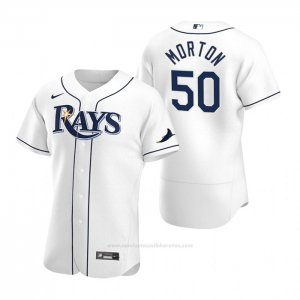 Camiseta Beisbol Hombre Tampa Bay Rays Charlie Morton Autentico Primera Blanco