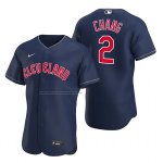 Camiseta Beisbol Hombre Cleveland Guardians Yu Chang Autentico Alterno Azul