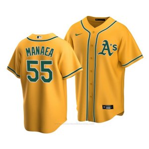 Camiseta Beisbol Hombre Oakland Athletics Sean Manaea Replica Alterno 2020 Oro