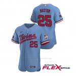 Camiseta Beisbol Hombre Minnesota Twins Byron Buxton Autentico 2020 Alternato Azul