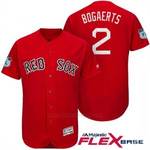 Camiseta Beisbol Hombre Boston Red Sox Xander Bogaerts Rojo 2017 Entrenamiento de Primavera Flex Base Jugador