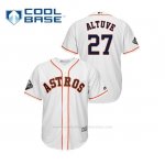 Camiseta Beisbol Hombre Houston Astros Jose Altuve 2019 World Series Bound Cool Base Blanco