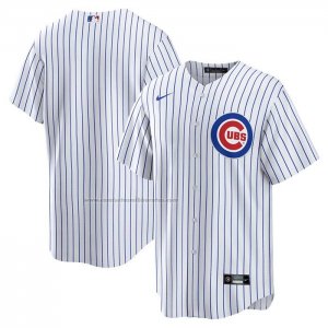 Camiseta Beisbol Hombre Chicago Cubs Primera Big & Tall Replica Blanco