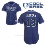 Camiseta Beisbol Hombre Tampa Bay Rays Asdrubal Cabrera 13 Azul Azul Alterno Cool Base