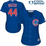 Camiseta Beisbol Mujer Chicago Cubs 44 Anthony Rizzo Cool Base