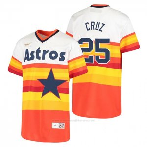 Camiseta Beisbol Nino Houston Astros Jose Cruz Cooperstown Collection Primera Blanco