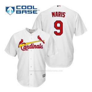 Camiseta Beisbol Hombre St. Louis Cardinals Roger Maris 9 Blanco 1ª Cool Base