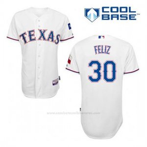 Camiseta Beisbol Hombre Texas Rangers Neftali Feliz 30 Blanco 1ª Cool Base