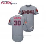 Camiseta Beisbol Hombre San Diego Padres Eric Hosmer 2018 Stars & Stripes Flex Base Gris