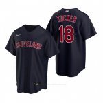 Camiseta Beisbol Hombre Cleveland Indians Carson Tucker Replica 2020 Azul