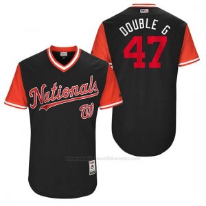 Camiseta Beisbol Hombre Washington Nationals 2017 Little League World Series Gio Gonzalez Azul