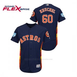 Camiseta Beisbol Hombre Houston Astros Dallas Keuchel 2019 Entrenamiento de Primavera Flex Base Azul