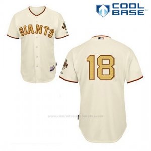 Camiseta Beisbol Hombre San Francisco Giants Matt Cain 18 Crema Cool Base