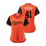 Camiseta Beisbol Mujer Baltimore Orioles David Hess 2018 Llws Players Weekend Hesser Orange