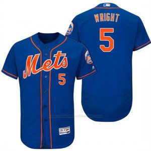 Camiseta Beisbol Hombre New York Mets David Wright Naranja 2017 Alterno