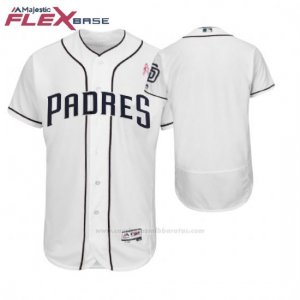 Camiseta Beisbol Hombre San Diego Padres Blanco 2018 Dia de la Madre Flex Base
