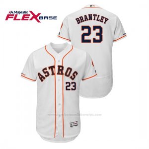 Camiseta Beisbol Hombre Houston Astros Michael Brantley 150th Aniversario Patch Flex Base Blanco