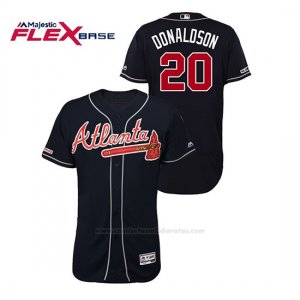 Camiseta Beisbol Hombre Atlanta Braves Josh Donaldson 150th Aniversario Patch Autentico Flex Base Azul