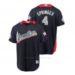 Camiseta Beisbol Hombre All Star Game Houston Astros George Springer 2018 1ª Run Derby American League Azul