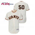 Camiseta Beisbol Hombre San Francisco Giants Ty Blach 150th Aniversario Patch Autentico Flex Base Marfil