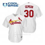 Camiseta Beisbol Hombre St. Louis Cardinals Orlando Cepeda 30 Blanco 1ª Cool Base