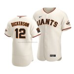 Camiseta Beisbol Hombre San Francisco Giants Alex Dickerson Autentico Primera Crema