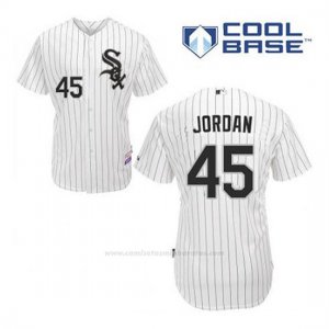 Camiseta Beisbol Hombre Chicago White Sox Michael Jordan 45 Blanco 1ª Cool Base