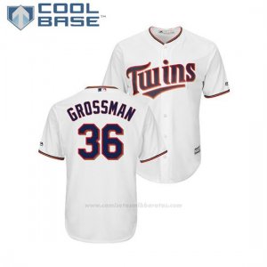 Camiseta Beisbol Hombre Minnesota Twins Robbie Grossman Cool Base 1ª Blanco