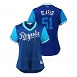 Camiseta Beisbol Mujer Kansas City Royals Blaine Boyer 2018 Llws Players Weekend Blazer Royal