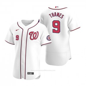 Camiseta Beisbol Hombre Washington Nationals Eric Thames Autentico Primera 2020 Blanco