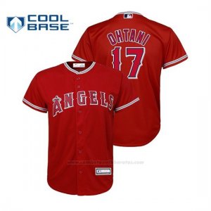 Camiseta Beisbol Nino Los Angeles Angels Shohei Ohtani Cool Base Replica Alternato Rojo