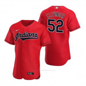 Camiseta Beisbol Hombre Cleveland Indians Mike Clevinger Autentico Alterno 2020 Rojo