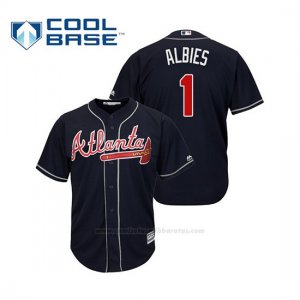 Camiseta Beisbol Hombre Atlanta Braves Ozzie Albies Cool Base Alternato 2019 Azul