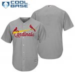 Camiseta Beisbol Hombre St. Louis Cardinals Gris Cool Base Autentico Coleccion