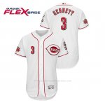 Camiseta Beisbol Hombre Cincinnati Reds Scooter Gennett 150th Aniversario Patch Flex Base Blanco