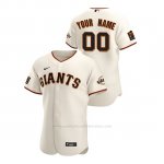 Camiseta Beisbol Hombre San Francisco Giants Personalizada Autentico Nike Blanco