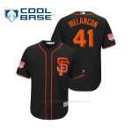 Camiseta Beisbol Hombre San Francisco Giants Mark Melancon Cool Base Entrenamiento de Primavera 2019 Negro