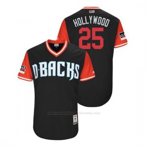 Camiseta Beisbol Hombre Arizona Diamondbacks Archie Bradley 2018 Llws Players Weekend Hollywood Negro