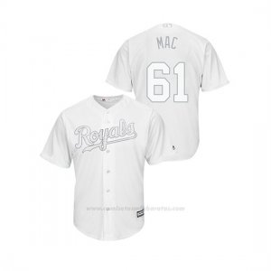 Camiseta Beisbol Hombre Kansas City Royals Kevin Mccarthy 2019 Players Weekend Mac Replica Blanco