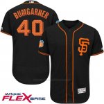 Camiseta Beisbol Hombre San Francisco Giants Madison Bumgarner Negro Flex Base Autentico On Field