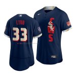 Camiseta Beisbol Hombre Chicago White Sox Lance Lynn 2021 All Star Autentico Azul