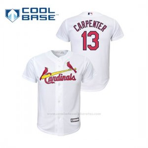 Camiseta Beisbol Nino St. Louis Cardinals Matt Carpenter Cool Base Primera Replica Blanco