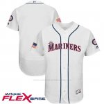 Camiseta Beisbol Hombre Seattle Mariners 2017 Estrellas y Rayas Blanco Flex Base